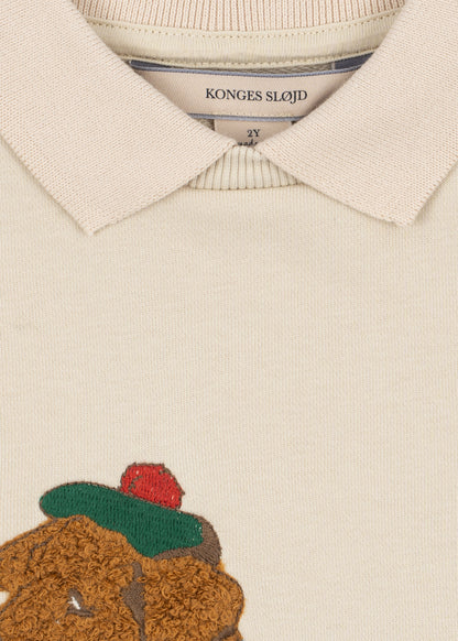 [Konges slojd]Spotty Sweat Shirt GOTS - Brown Rice