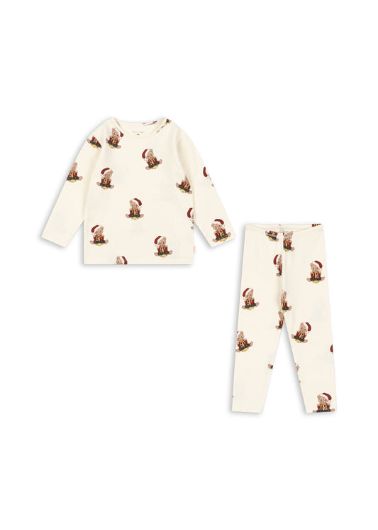 [Konges slojd] Basic Blouse / Pants Set GOTS -Teddy Bear