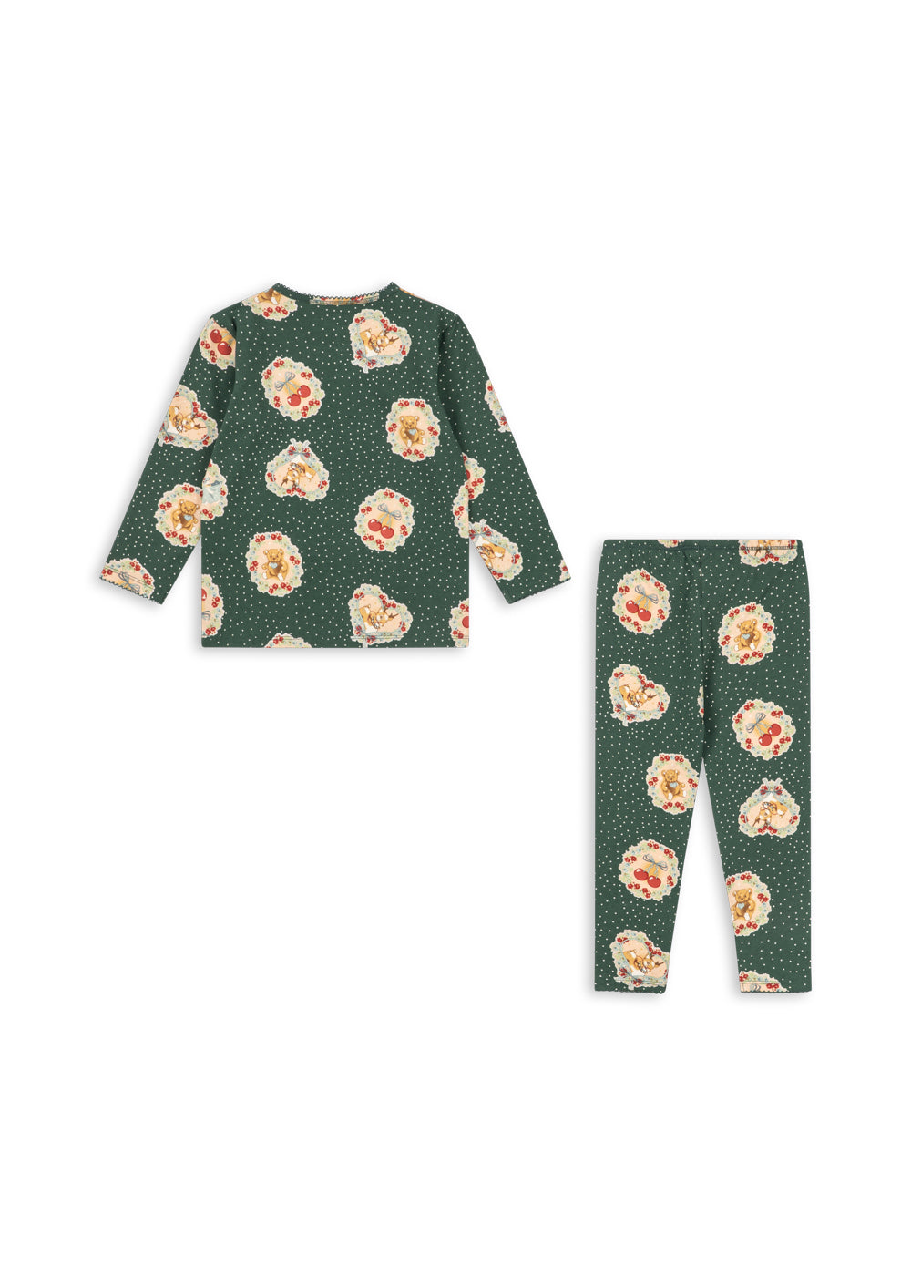 [Konges slojd] Basic Blouse / Pants Set GOTS - Deer Dairy Green