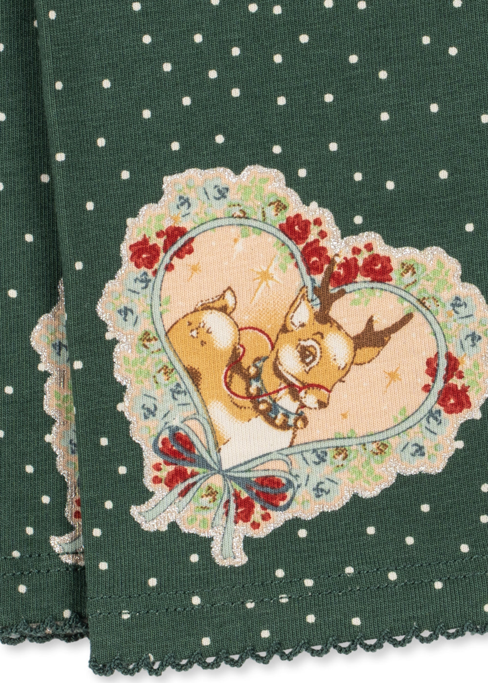 [Konges slojd] Basic Blouse / Pants Set GOTS - Deer Dairy Green