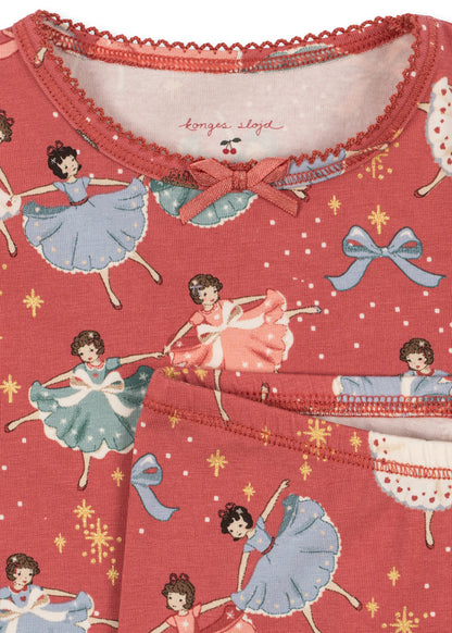 [Konges slojd] Basic Blouse / Pants Set GOTS - Bow Ballerina Blush