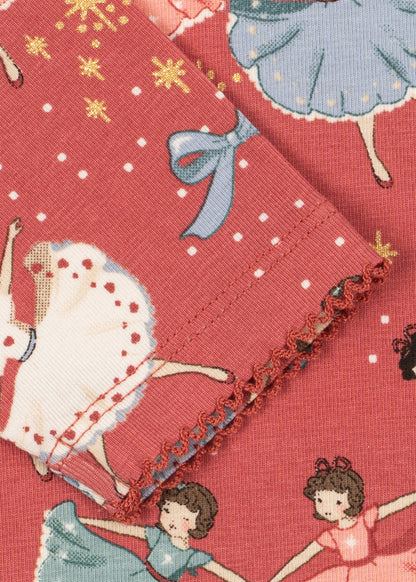 [Konges slojd] Basic Blouse / Pants Set GOTS - Bow Ballerina Blush