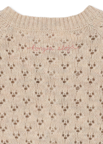 [Konges slojd]Belle Cardigan - Cream And Tulips