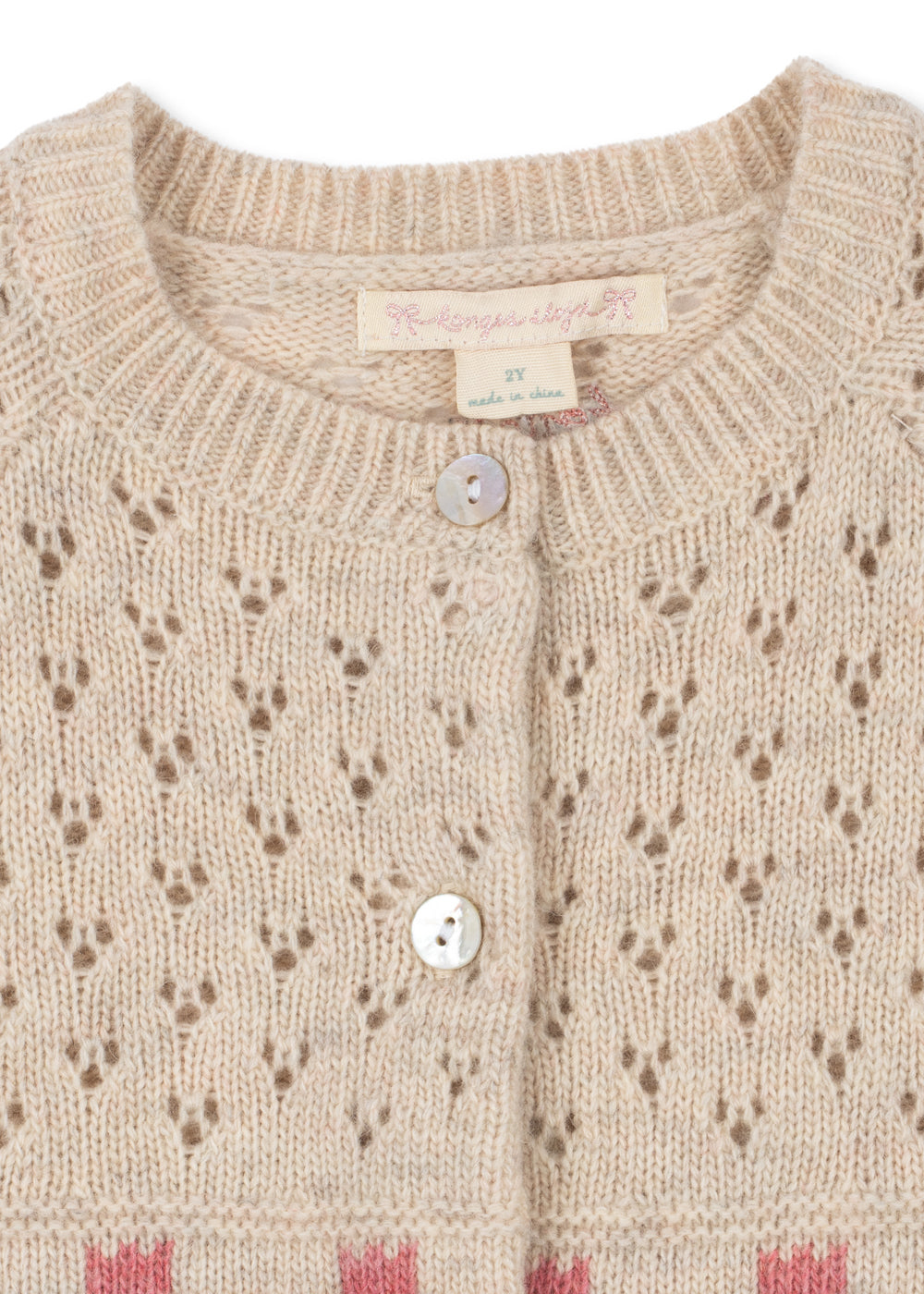 [Konges slojd]Belle Cardigan - Cream And Tulips