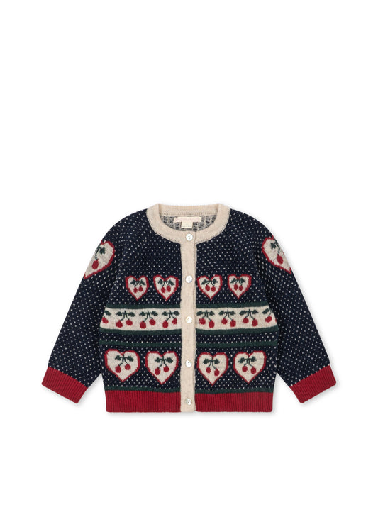 [Konges slojd] Belou Cardigan-Cherry