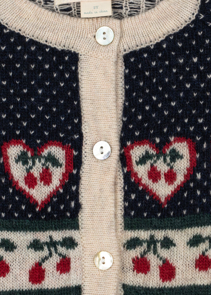 [Konges slojd] Belou Cardigan-Cherry
