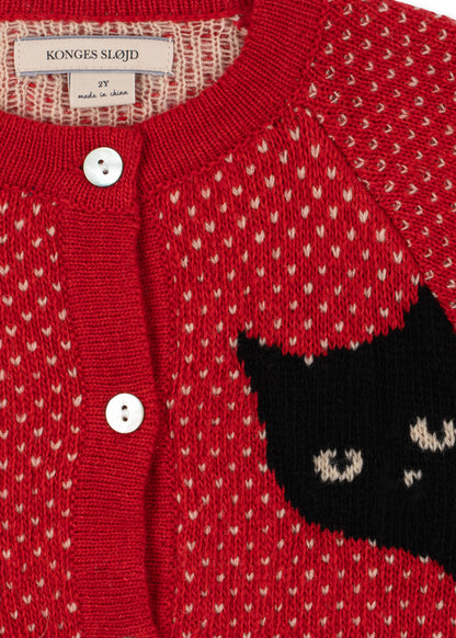 [Konges slojd] Belou Cardigan -Cat Rouge