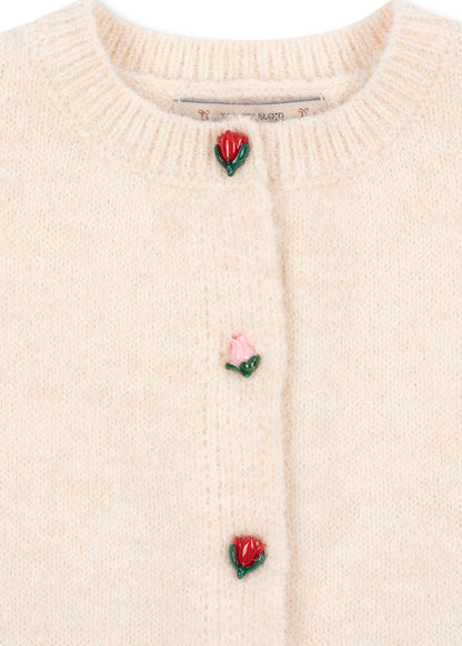 [Konges slojd]Fleuri Cardigan - Buttercream