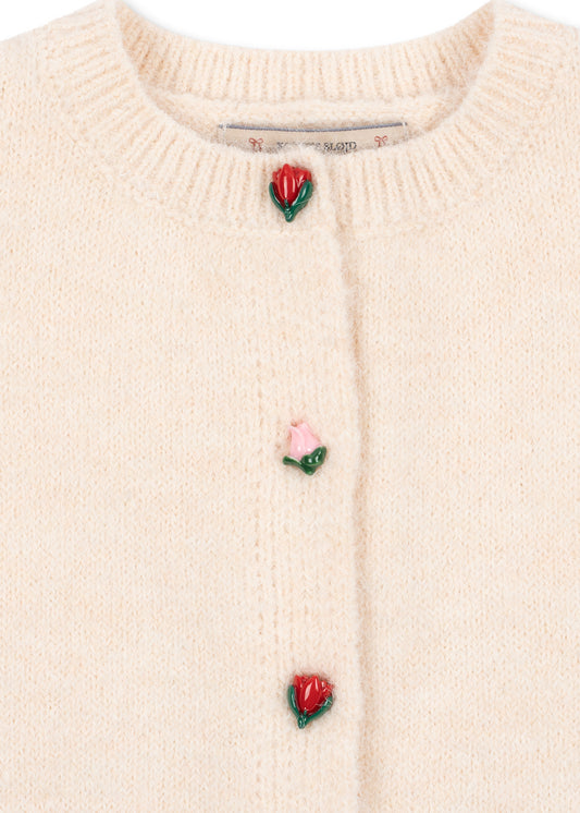[Konges slojd]Fleuri Cardigan - Buttercream