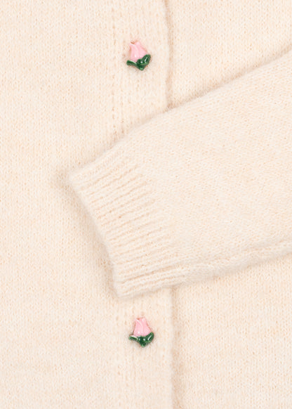 [Konges slojd]Fleuri Cardigan - Buttercream