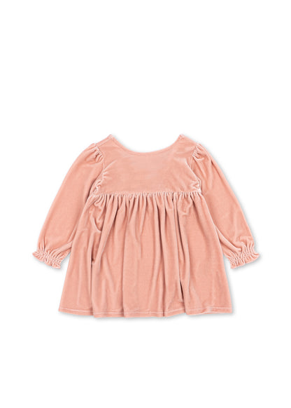[Konges slojd] Gia Bow Dress GRS - Mellow Rose