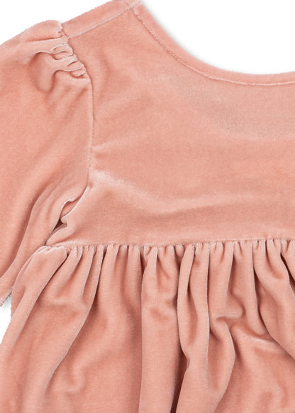 [Konges slojd] Gia Bow Dress GRS - Mellow Rose