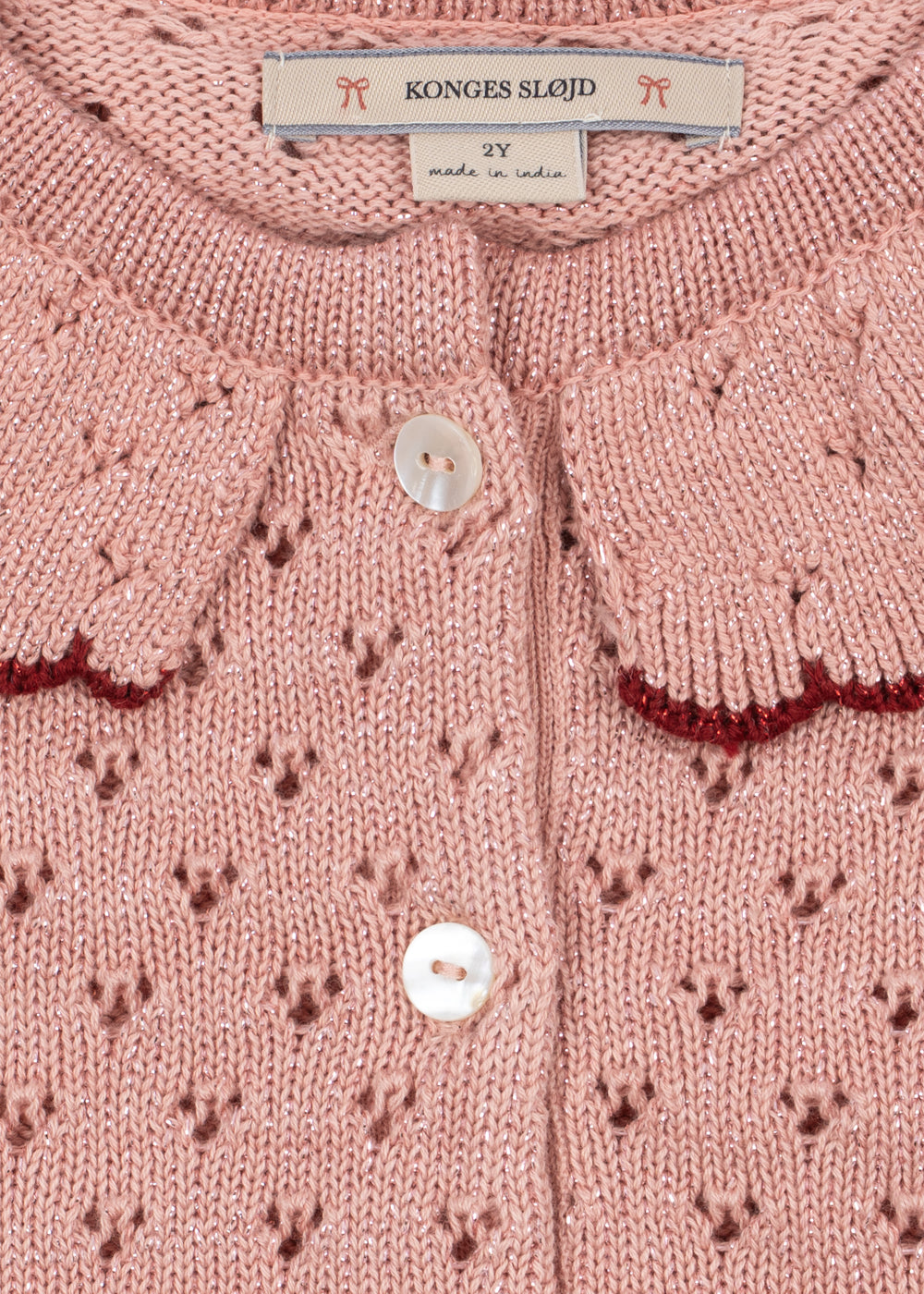 [Konges slojd] Holiday Knit Cardigan - Mellow Rose