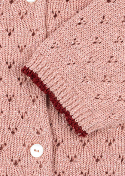 [Konges slojd] Holiday Knit Cardigan - Mellow Rose