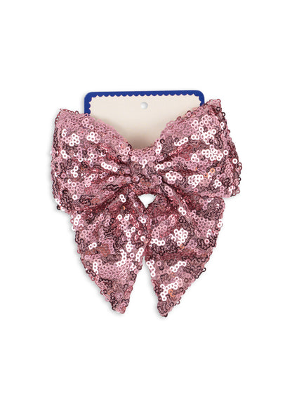 [Konges Slojd]|Tindra Sequin Bow Hair Clip - Rosewater