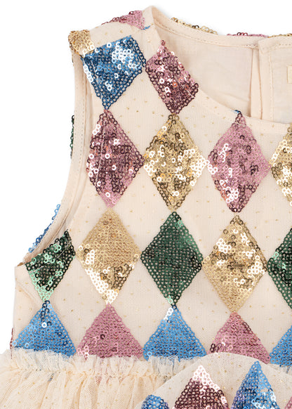 [Konges slojd]Yvonne Harlekin Dress - Harlekin Sequin