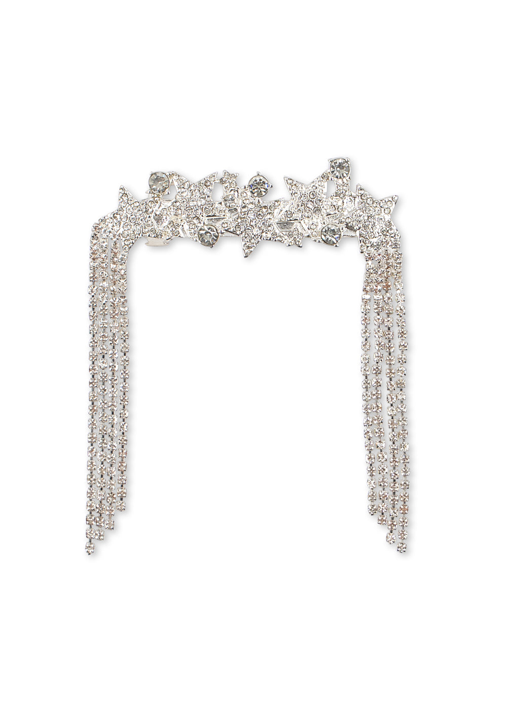[Konges Slojd]Big Sparkly Star Hair Clip - Silver Mix