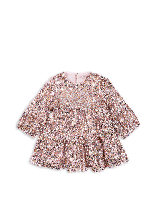 [Konges slojd]Lila Sequins Dress - Grey/Rosa