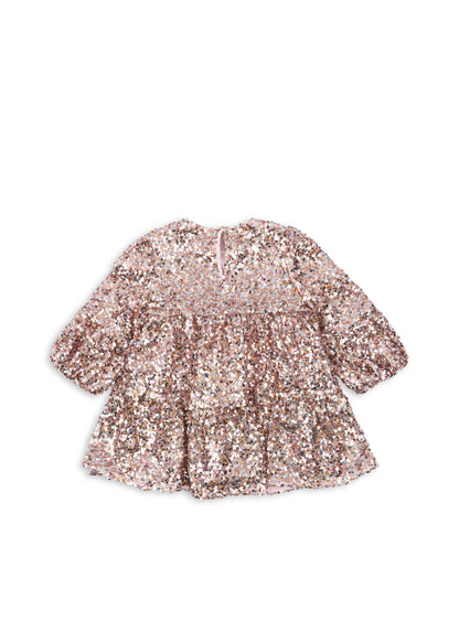 [Konges slojd]Lila Sequins Dress - Grey/Rosa