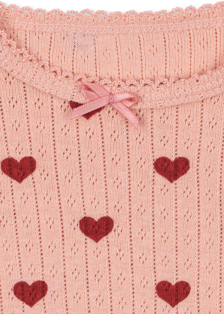 [Konges slojd] Minnie Body GOTS - Amour Rouge