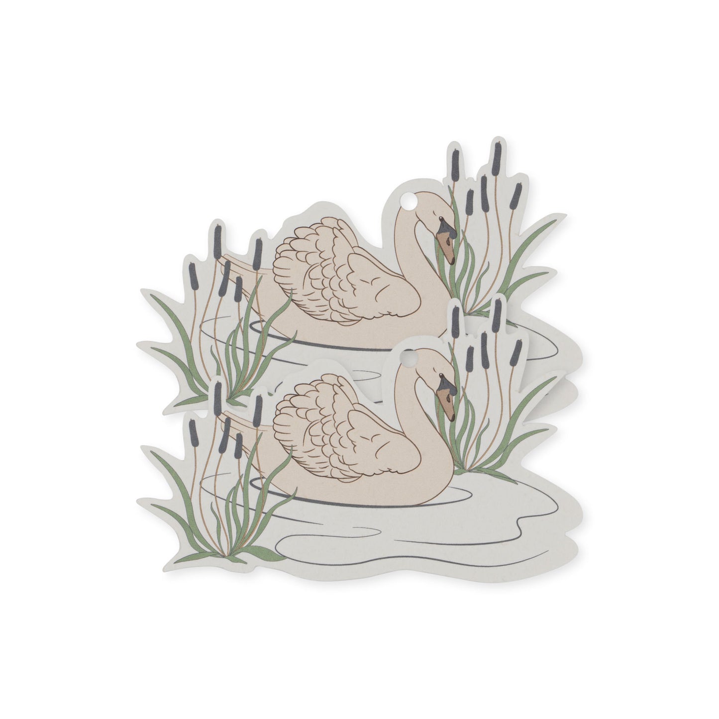 [Konges slojd] 12Pack Gift Tags FSC - Swan