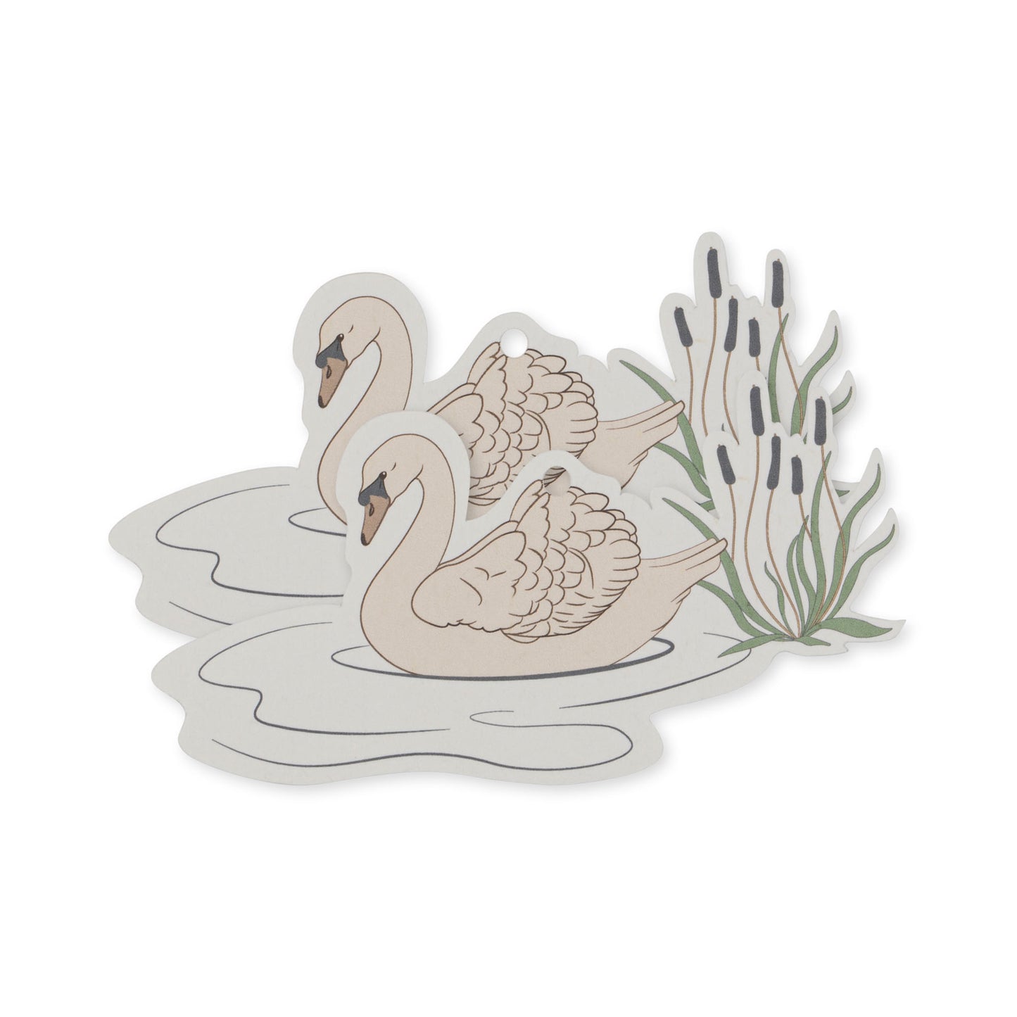 [Konges slojd] 12Pack Gift Tags FSC - Swan