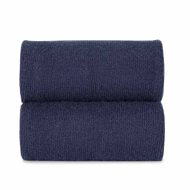 [Condor] Plain Stitch Basic Short Socks - [480 Navy Blue]