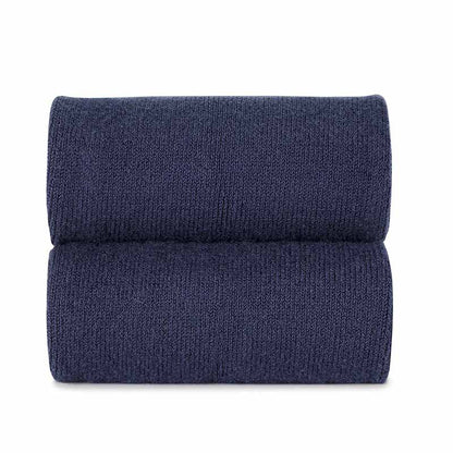 [Condor] Plain Stitch Basic Short Socks - [480 Navy Blue]