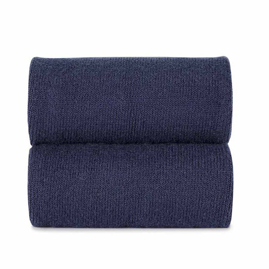 [Condor] Plain Stitch Basic Short Socks - [480 Navy Blue]