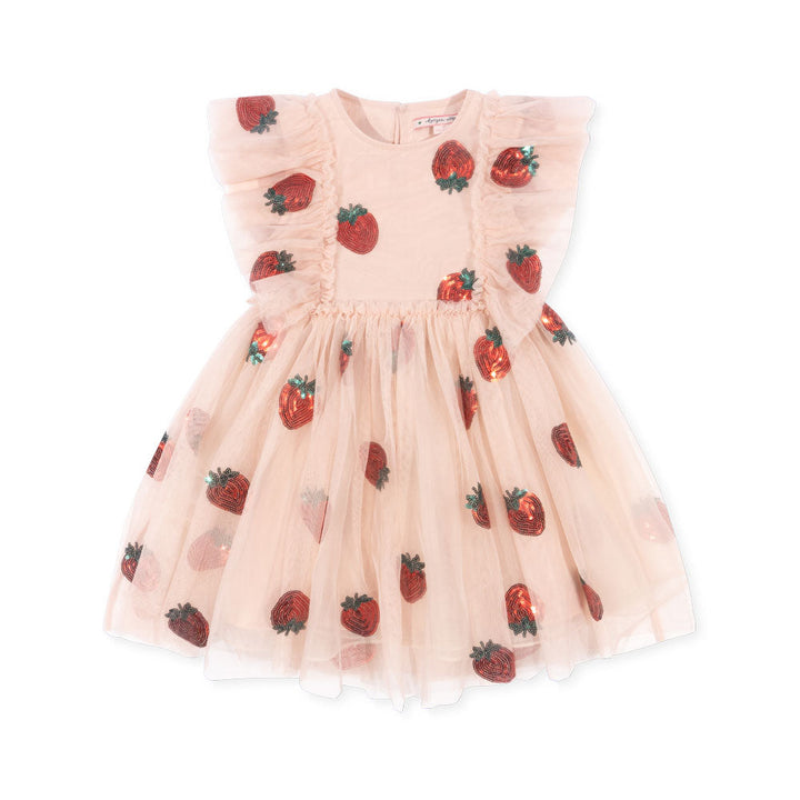 [Konges slojd] Yvonne Frill Dress - Strawberry