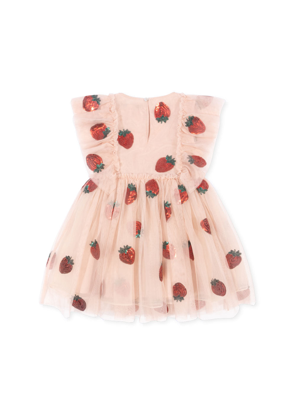 [Konges slojd] Yvonne Frill Dress - Strawberry