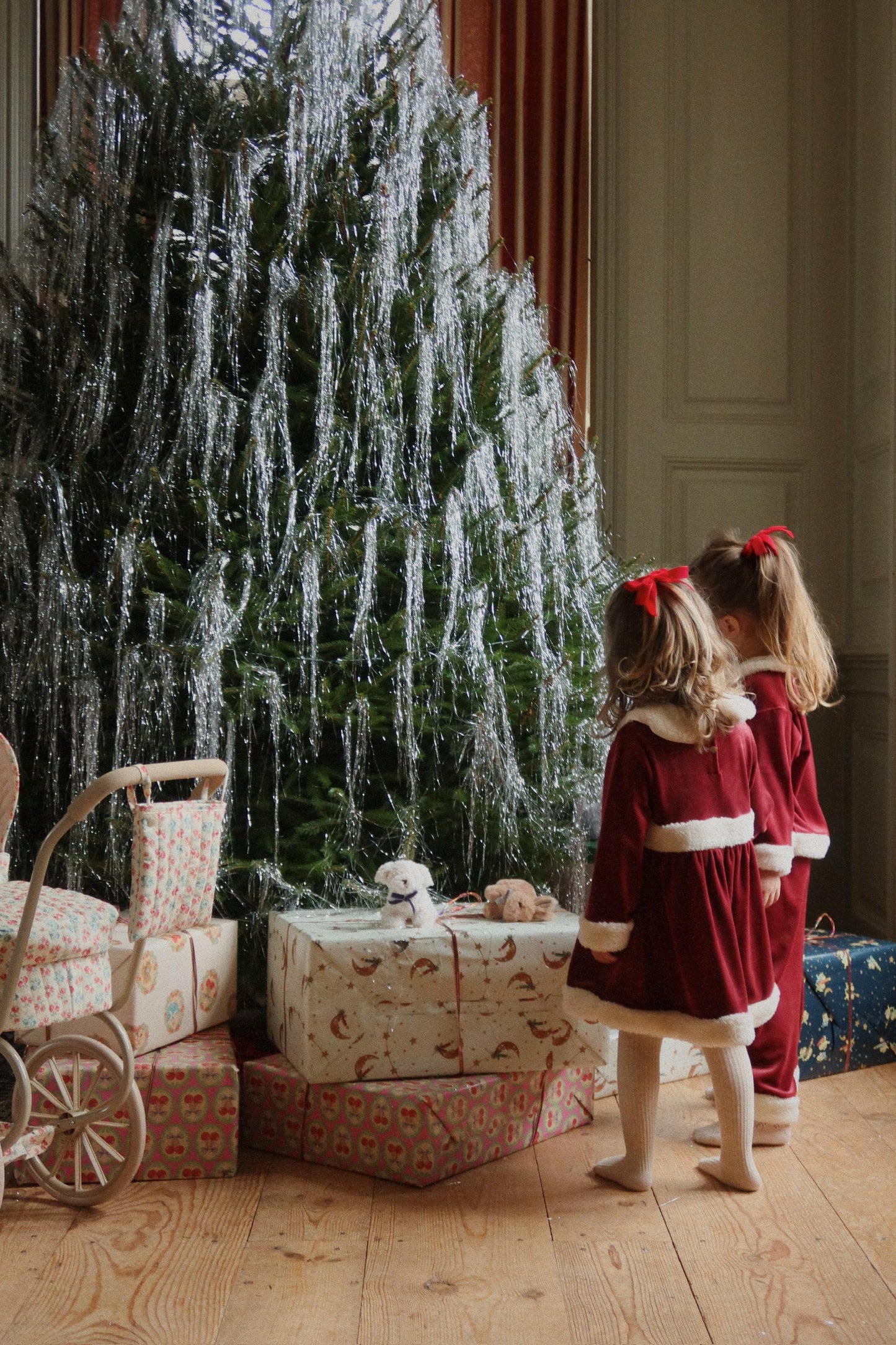 [Konges slojd] Christmas Dress GRS - Red Dahlia