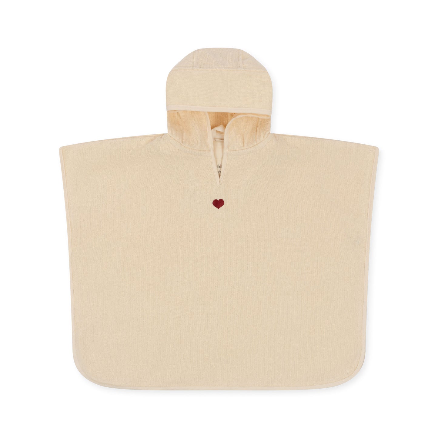 [Konges slojd] Terry Poncho Embroidery GOTS - Swan