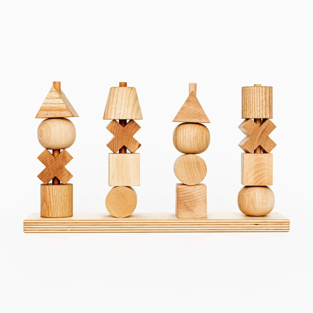 [Wooden Story] Natural Stacking Toy XL