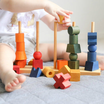 [Wooden Story] Rainbow Stacking Toy