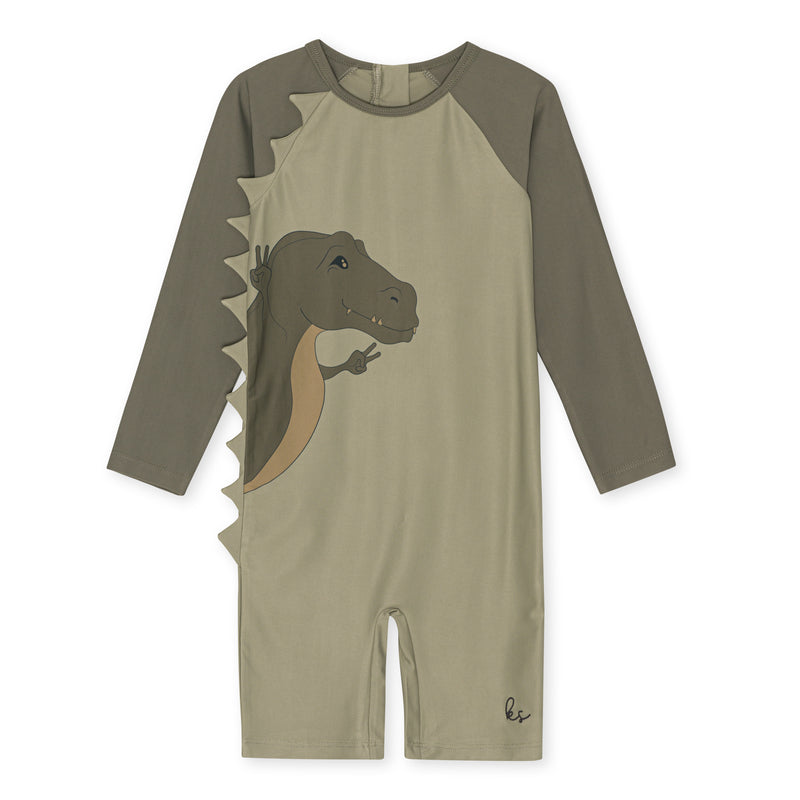 [Konges slojd] Aster Onesie - Dino Overland Trek