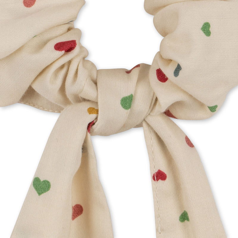 SCRUNCHIE SCARF MULTI HEARTS