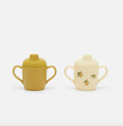 [Konges slojd] 2-pack sippy cup - Lemon