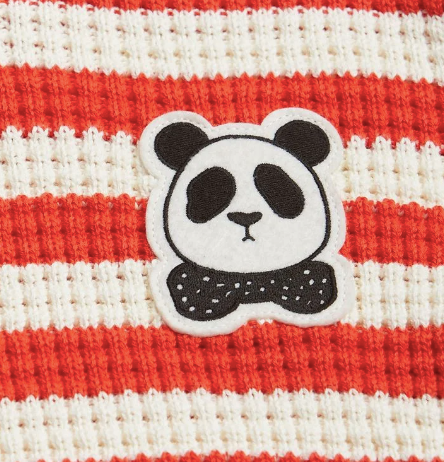 [Mini Rodini] Panda knitted sweater - red