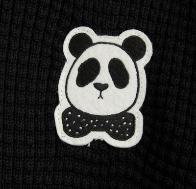 [Mini Rodini] Panda Knitted Sweater - Black