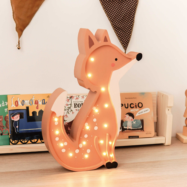 [r o o m G A G A ] Wooden Fox Lamp