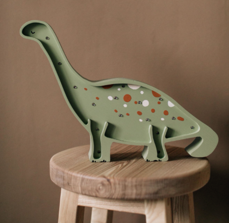 [r o o m G A G A ] Wooden Dino Lamp