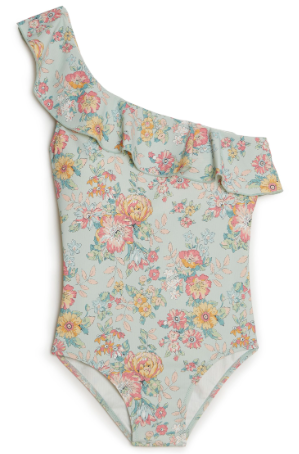 [mom wear] Copacabana Bathing Suit - Water Jodhpur Flower