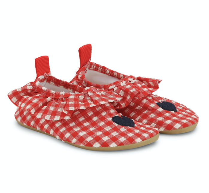 [konges slojd] Soline Frill Swim Shoes - Barbados Cherry